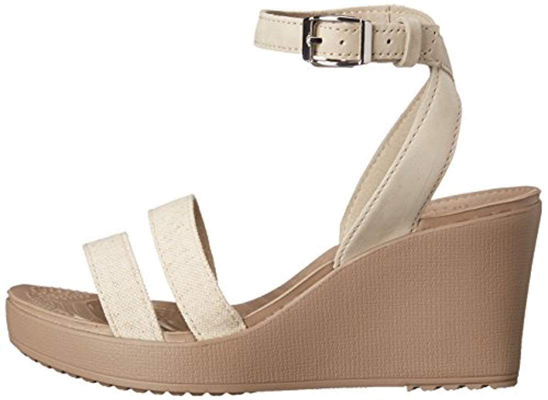 crocs leigh wedge uk