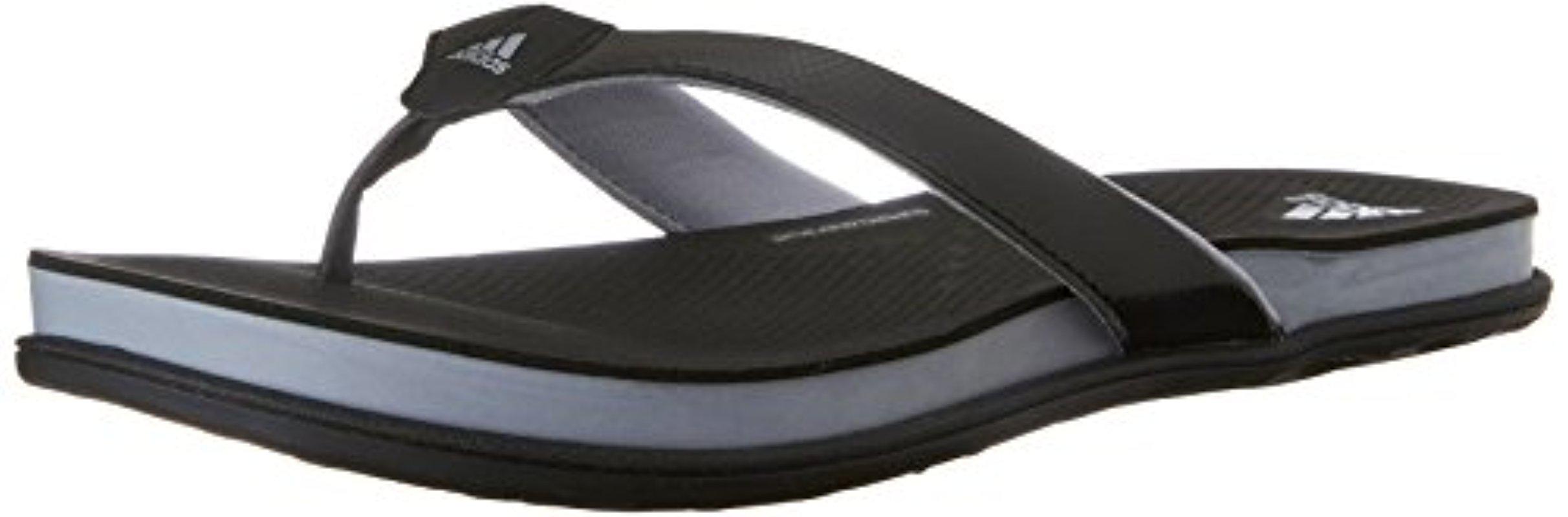 adidas Supercloud Plus Thong Athletic Slide Sandals in Black/Mid  Grey/Silver (Black) | Lyst
