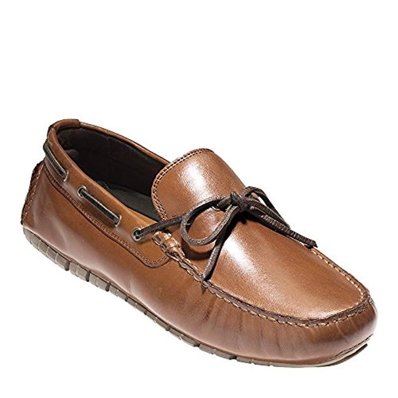 Cole Haan Leather Zerogrand Camp Moc Driver Driving Style Loafer in ...