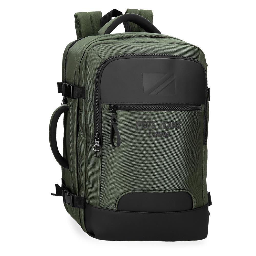 Pepe Jeans Bromley Cabin Backpack Laptop 15.6 Inch Green 30x44x18cm Polyester Hand Luggage for Men Lyst UK