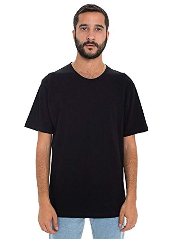 American Apparel Cotton Box Hammer Tee in Black for Men - Lyst