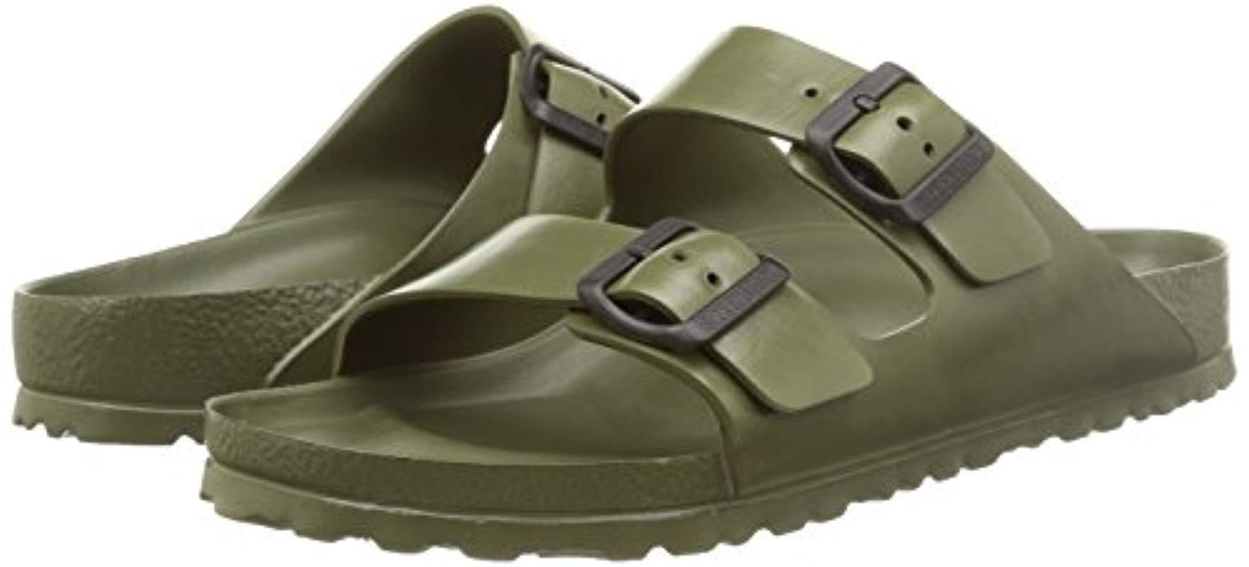 Birkenstock Leather Arizona Eva Sandals in Olive (Green) Lyst