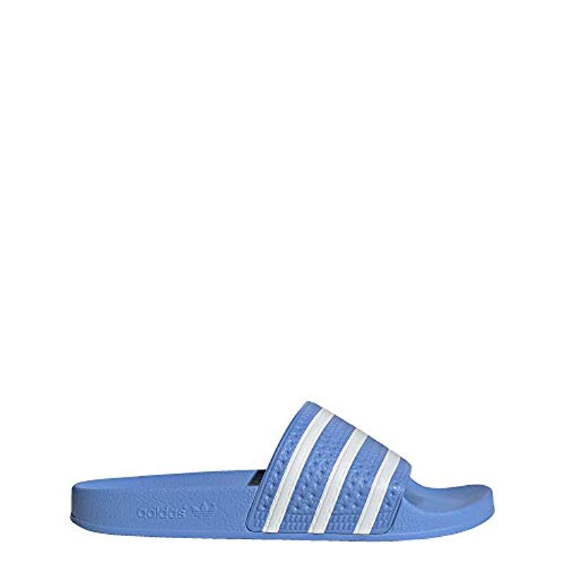 adidas adilette slides blue