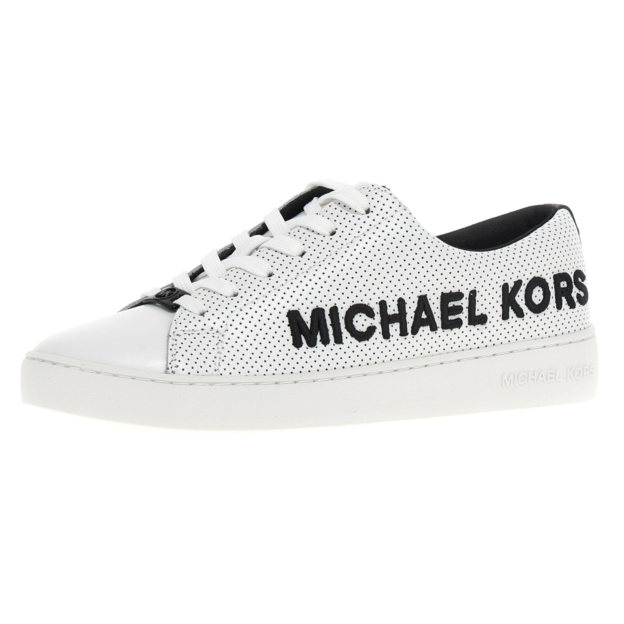 Michael Kors 43r5kefs1l-001 Keaton Lace Up Black Uk in White