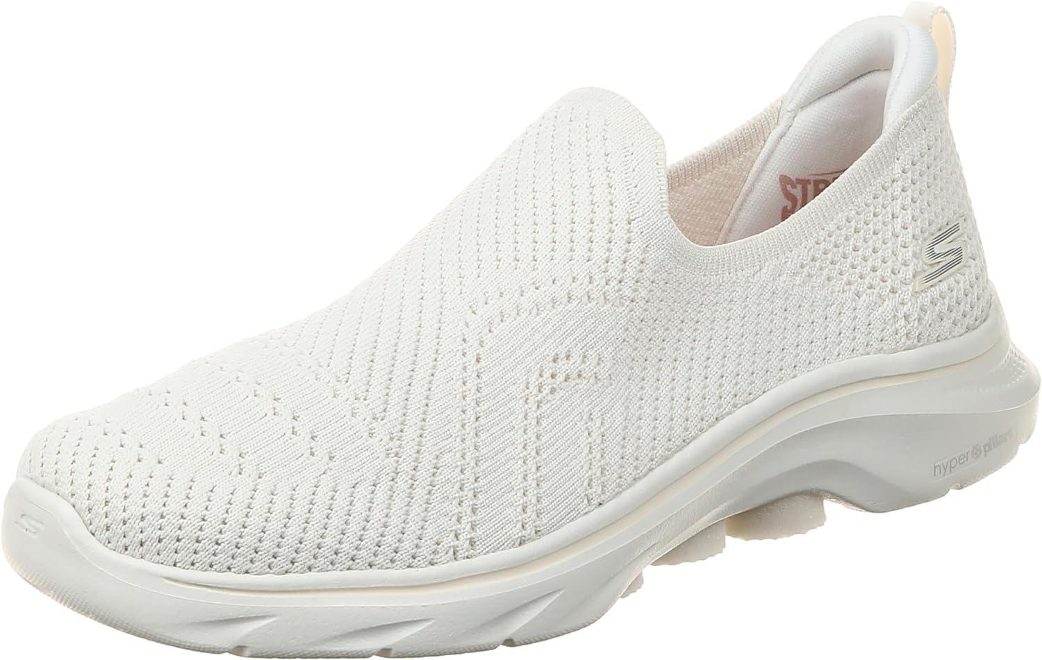 Skechers go walk white slip on outlet