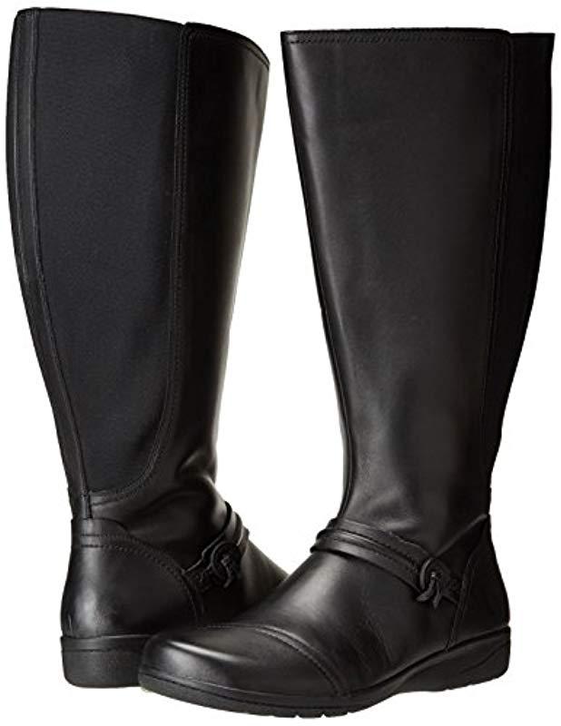 clarks knee high boots wide calf