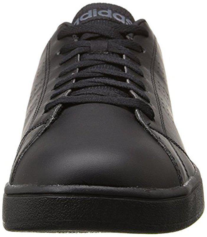 adidas advantage clean black
