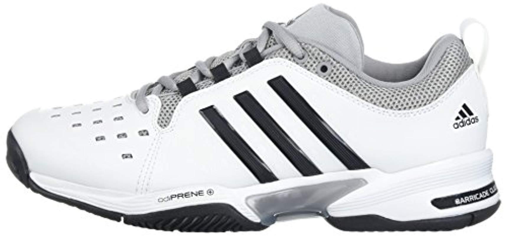 adidas Synthetic Barricade Classic Wide 4e Tennis Shoe,white/black/mid  Grey,4 Us for Men - Save 7% | Lyst