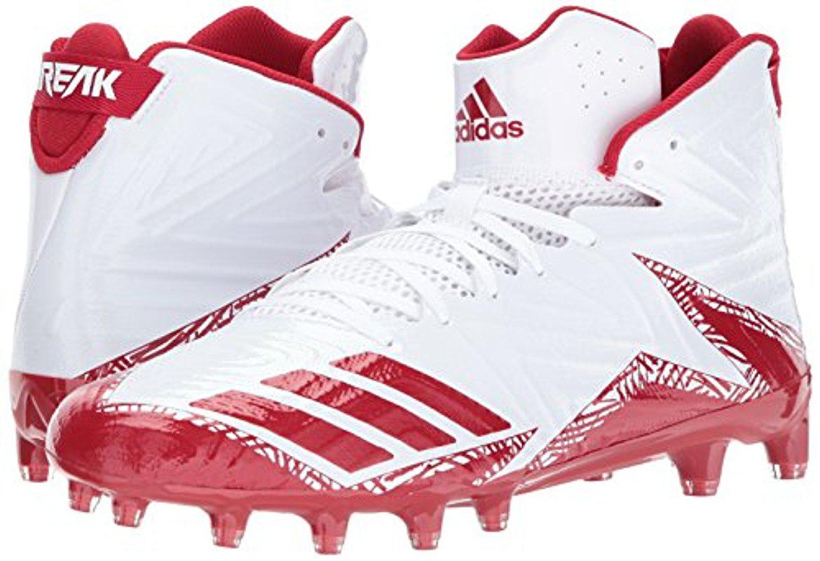 adidas Freak X Carbon Mid Cleat Football in Red for Men - Lyst