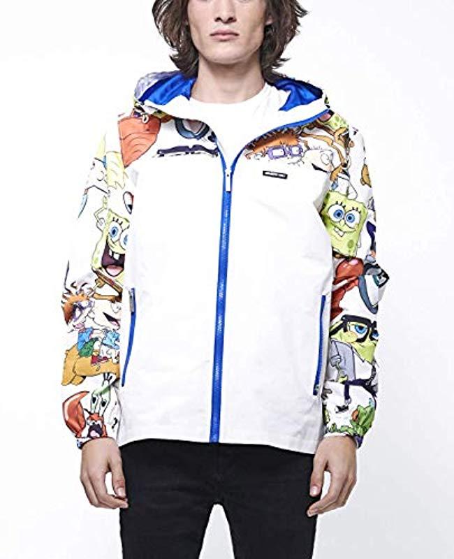 Members Only Nickelodeon Printed Full-zip Windbreaker Jacket in White for  Men | Lyst