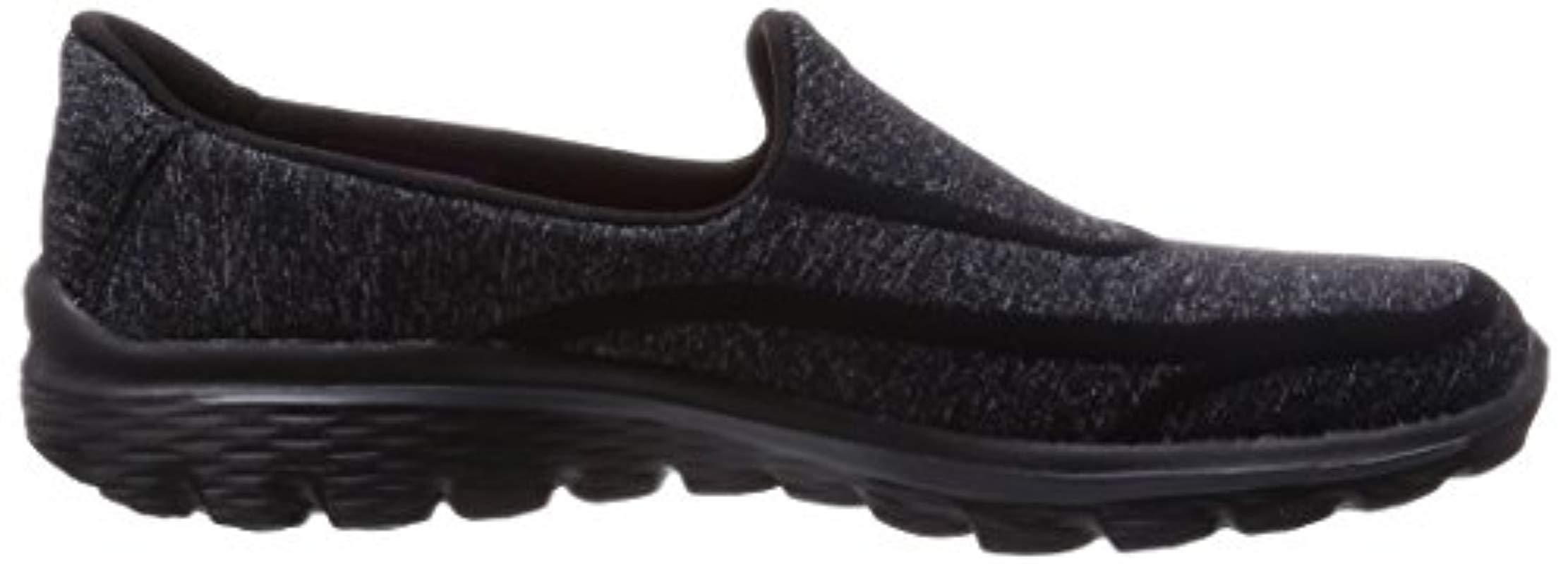 Skechers GO Walk 2 Super Sock Walkingschuhe in Schwarz Lyst DE