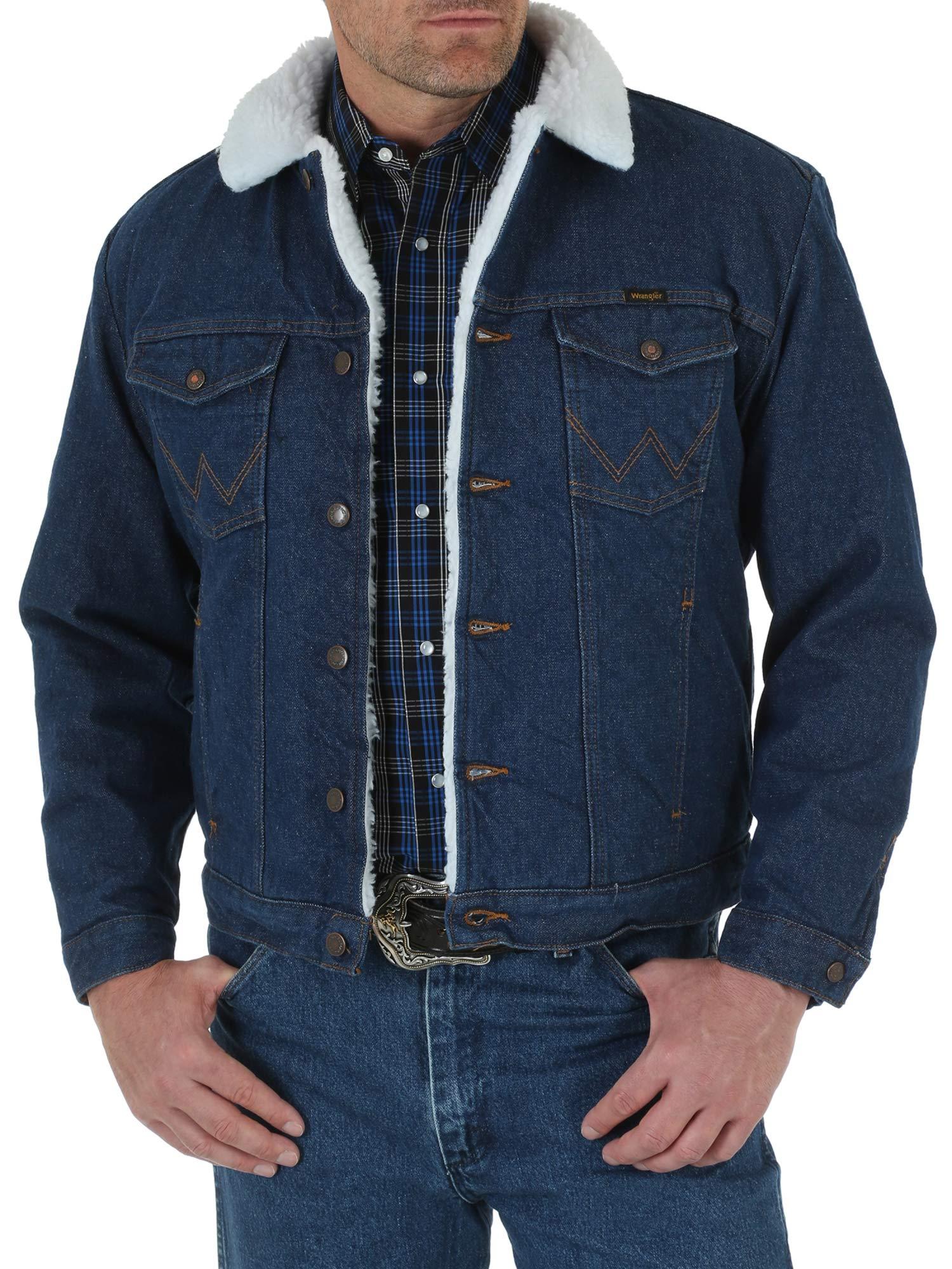 blue jean jacket mens wrangler
