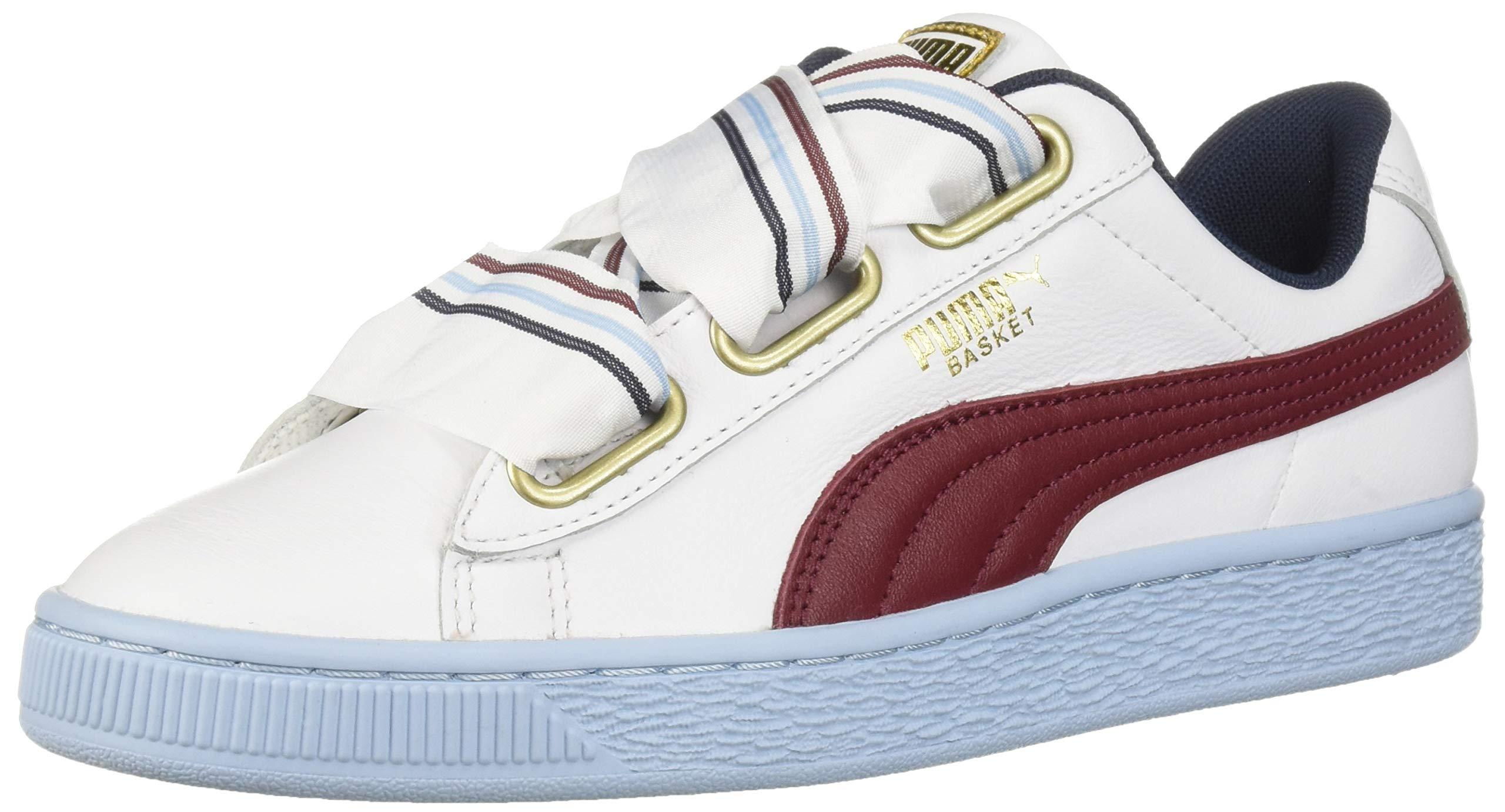 PUMA Basket Heart Patent Wn's Trainers in White Patent (White) | Lyst
