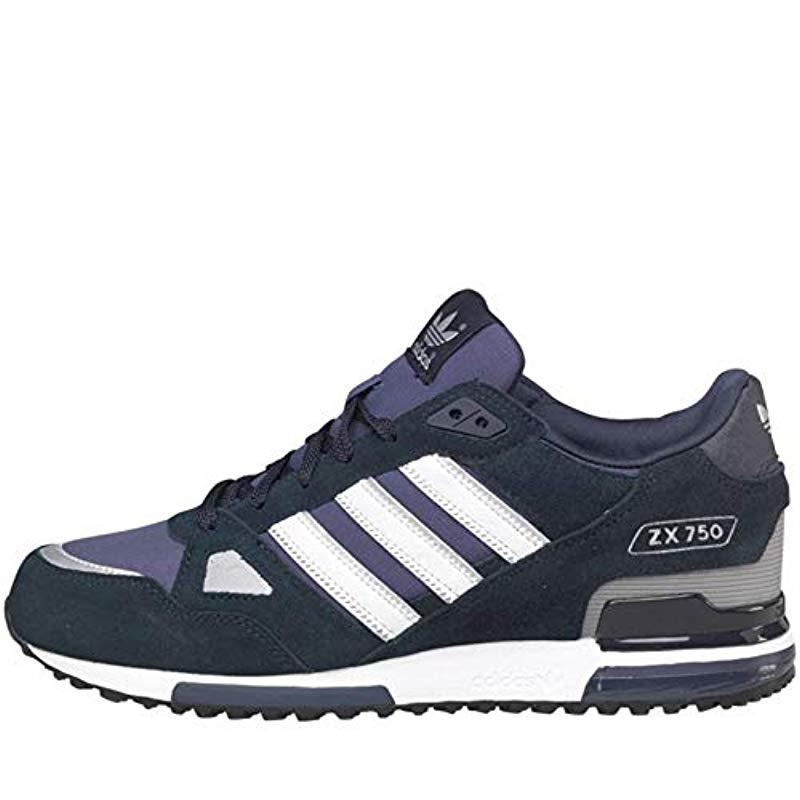 adidas S Originals Zx 750 Blue White Stripes Suede Trainers Shoes Size 11  for Men | Lyst UK