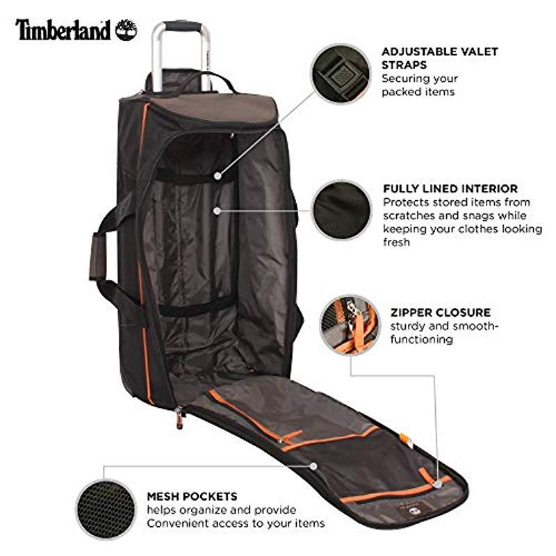 timberland duffle bag on wheels