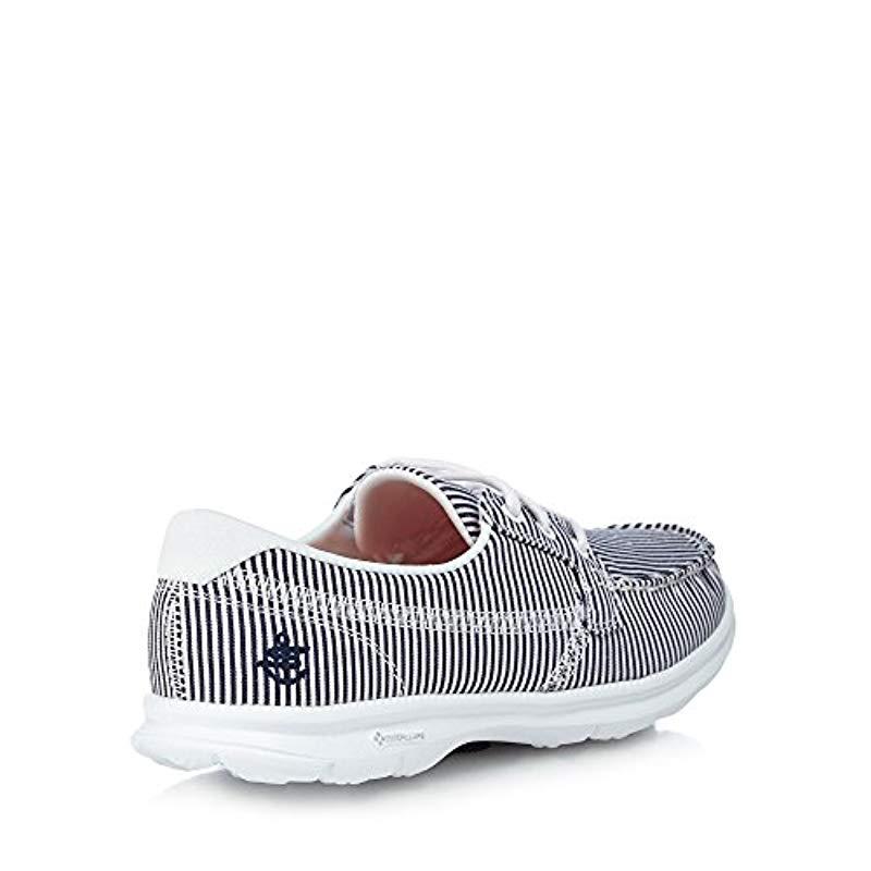 skechers navy and white sandy trainers 