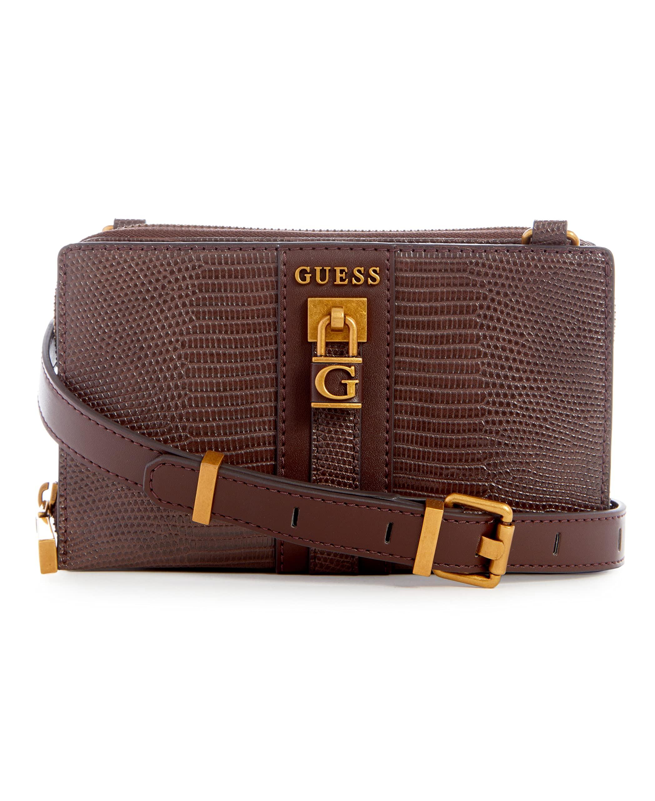 Guess Ginevra Mini Girlfriend Crossbody in Brown Lyst