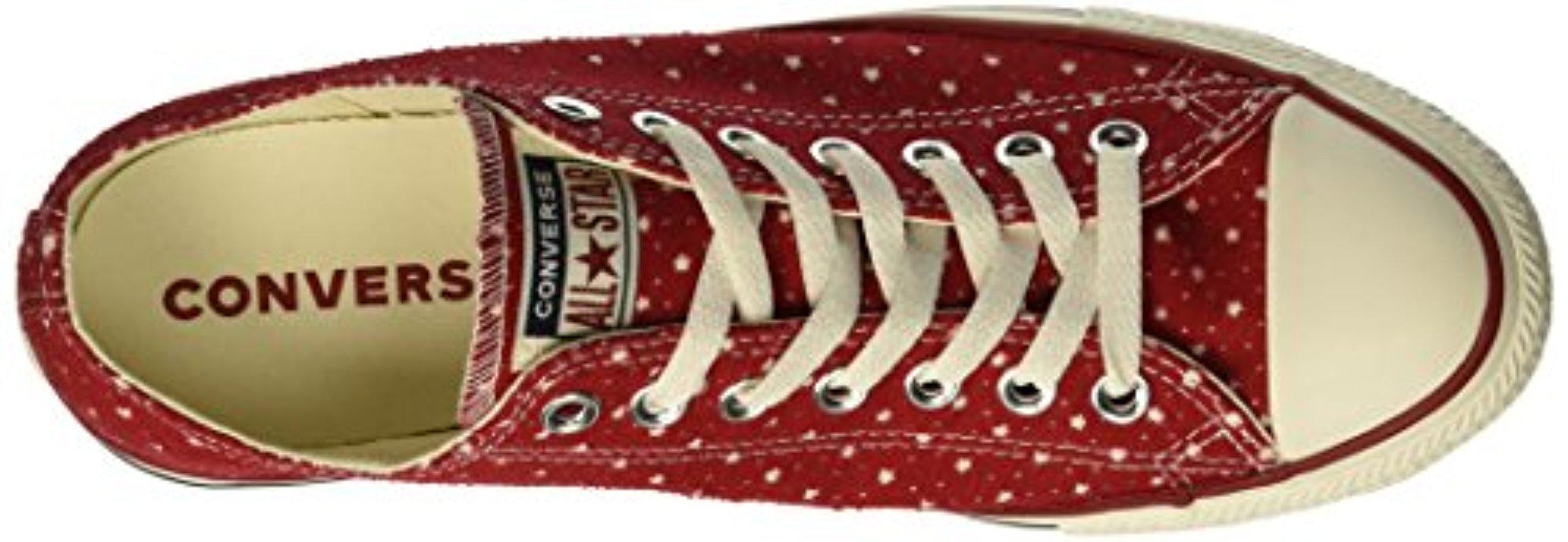 converse unisex chuck taylor perforated stars low top sneaker
