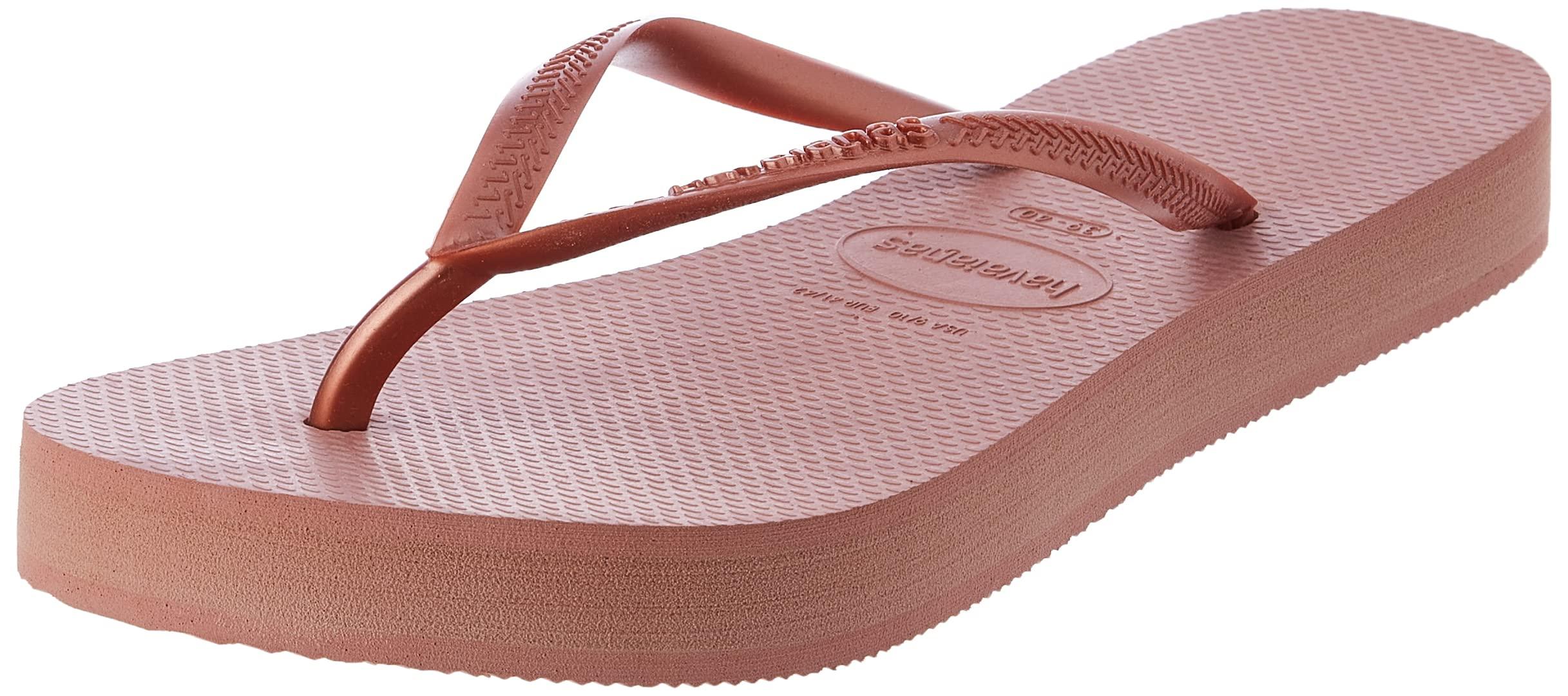 Rose Gold Haviana Flatforms Havaianas Slim Flatform, Flip Flop