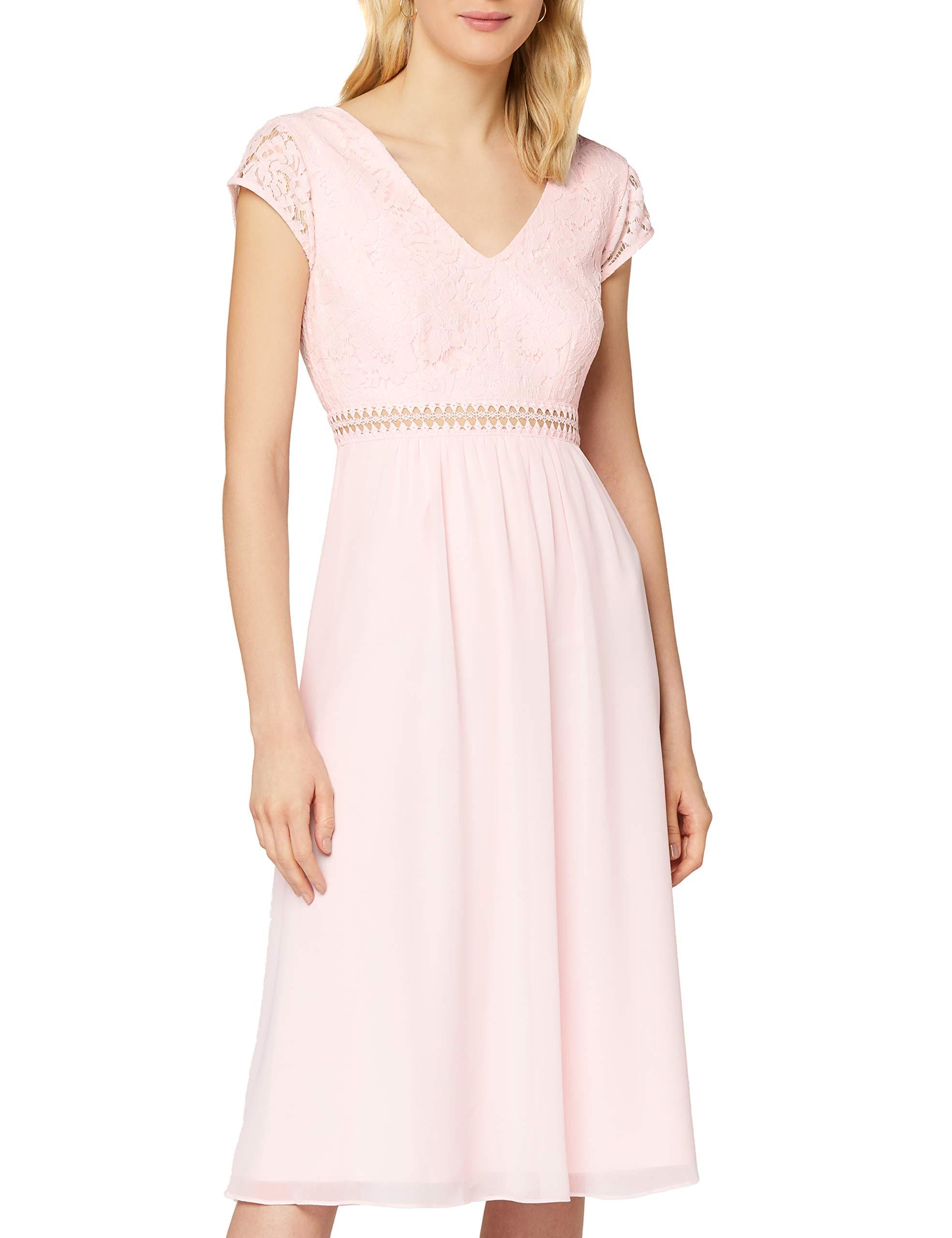 TRUTH & FABLE Midi Chiffon-Kleid mit A-Linie in Pink | Lyst DE
