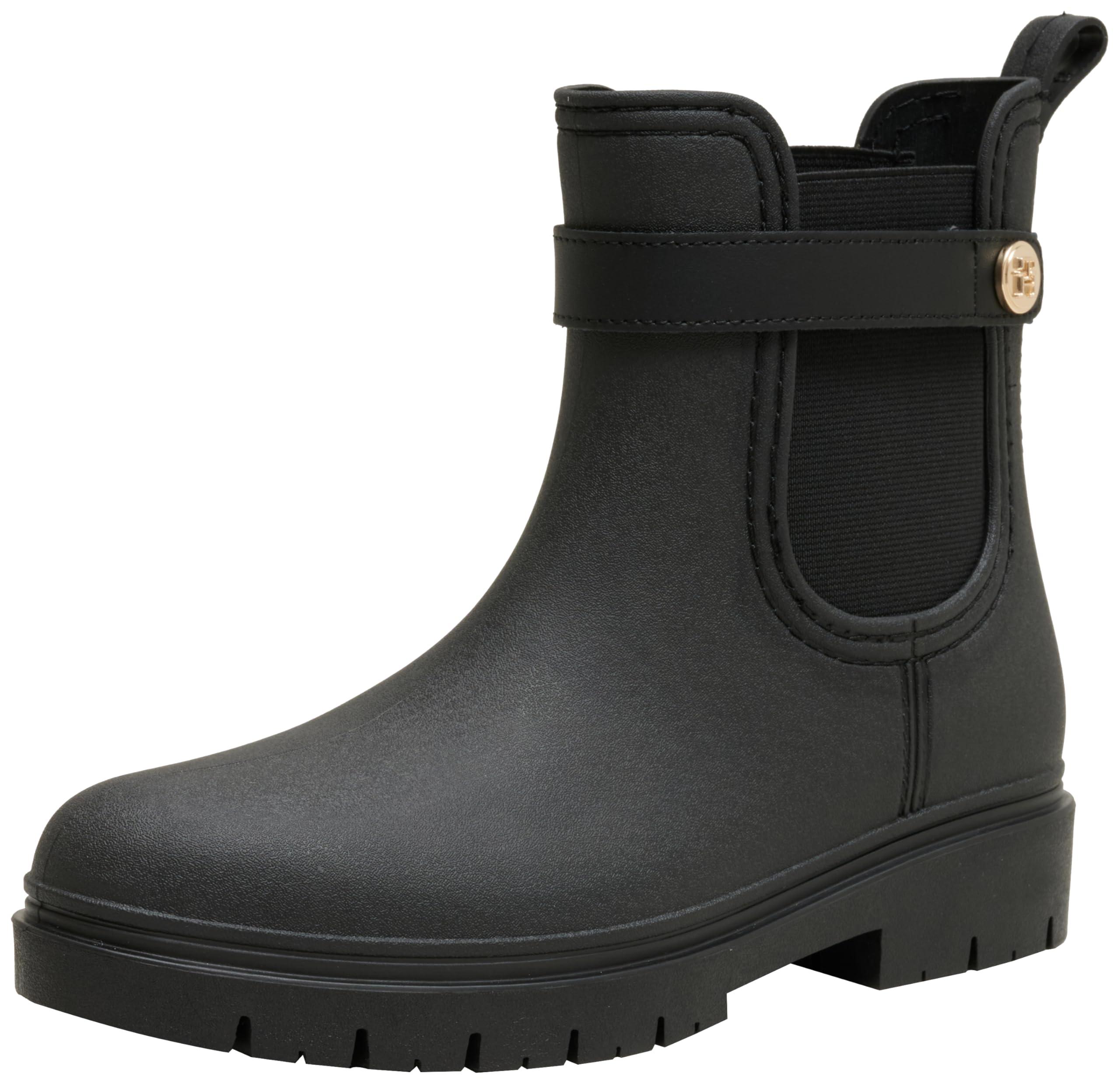 Tommy Hilfiger 's Water-repellent Rubberised Rainboots in Black