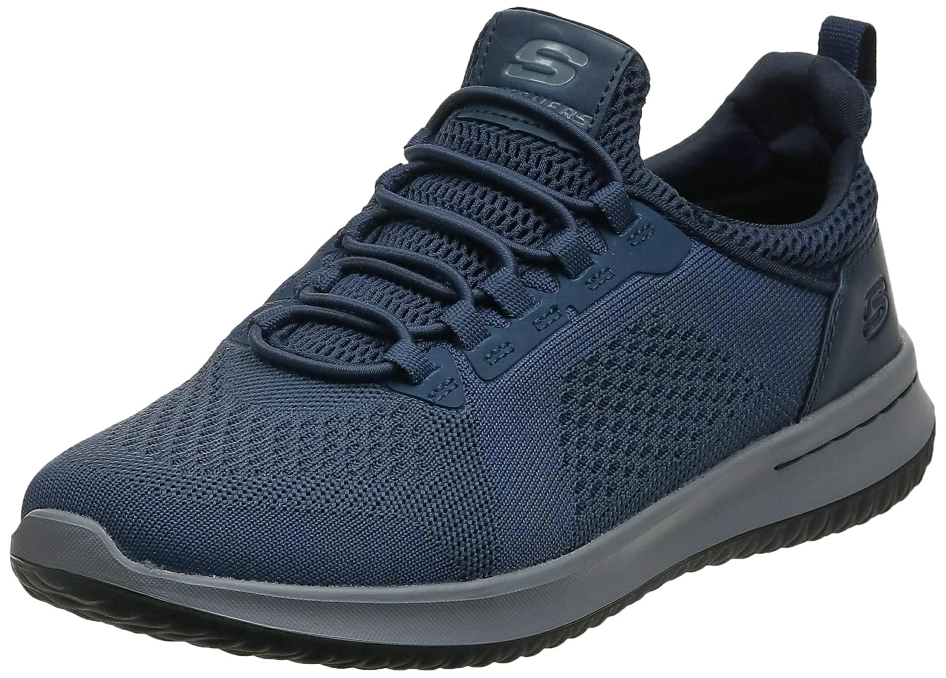 Skechers Men's Usa Relaxed Fit-delson-brewton Sneaker,7 M Us,blue