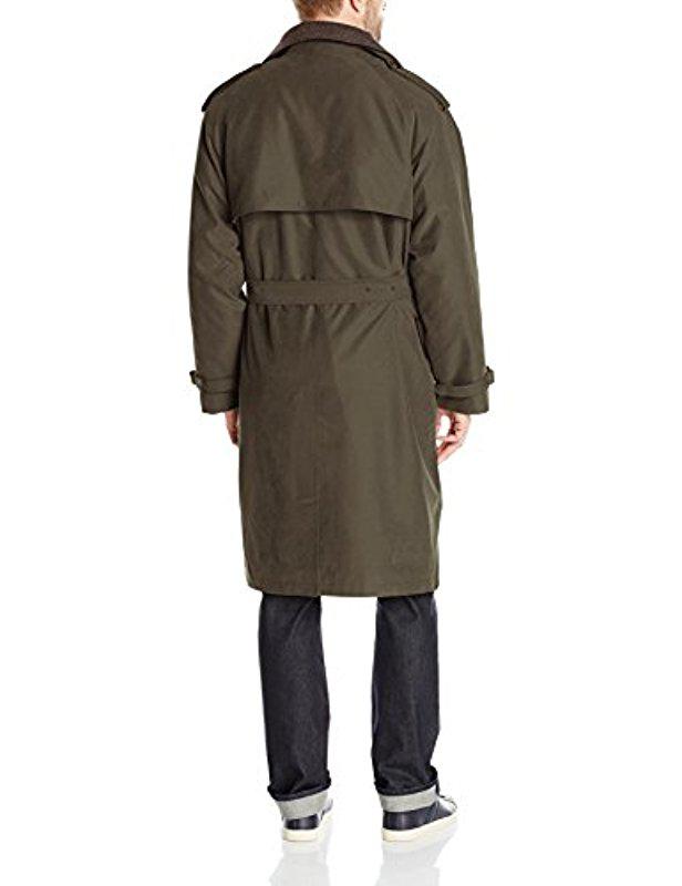 London Fog Synthetic Iconic Trench Coat - Covert Green for Men - Lyst