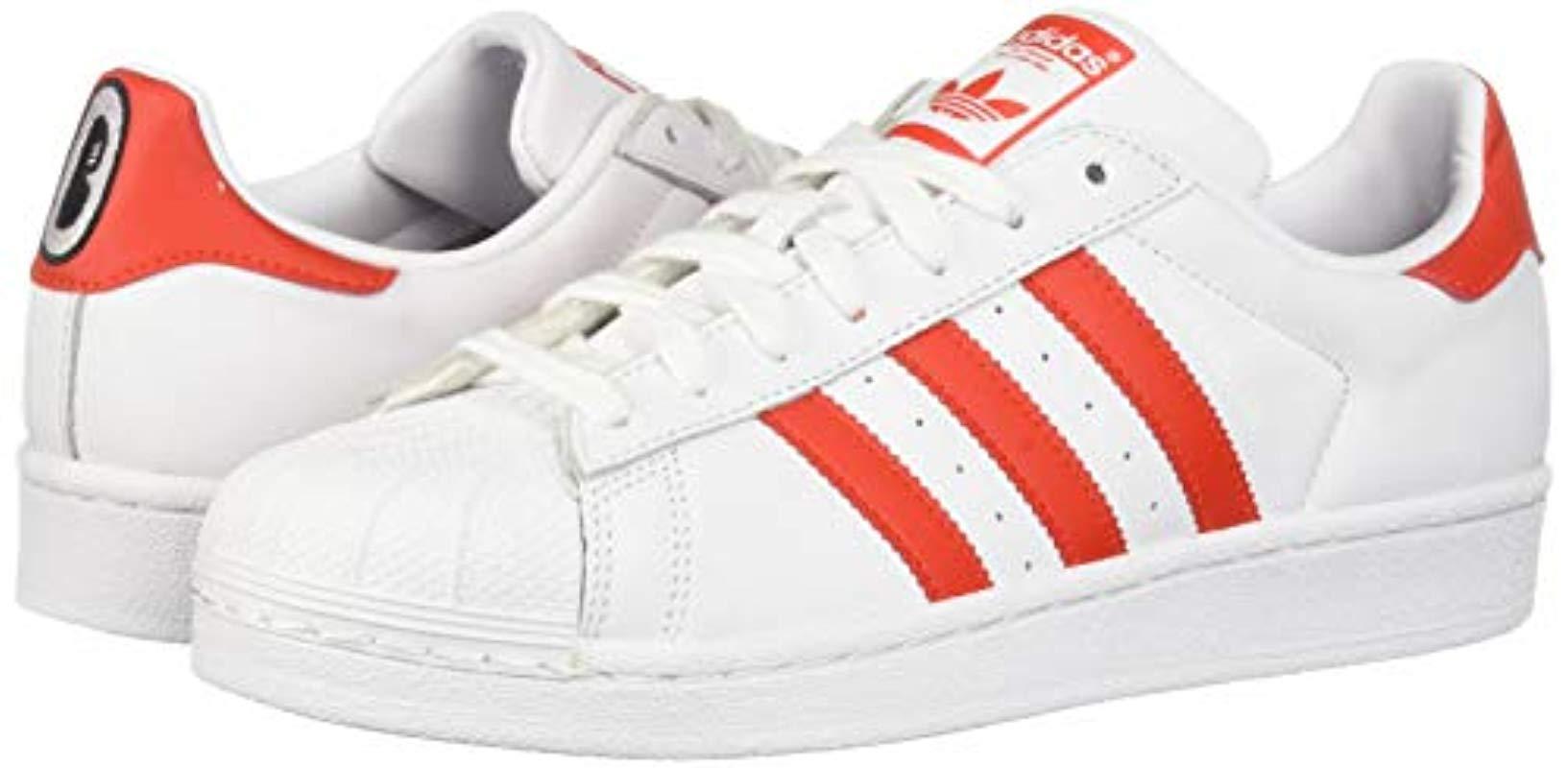 red superstar shoes