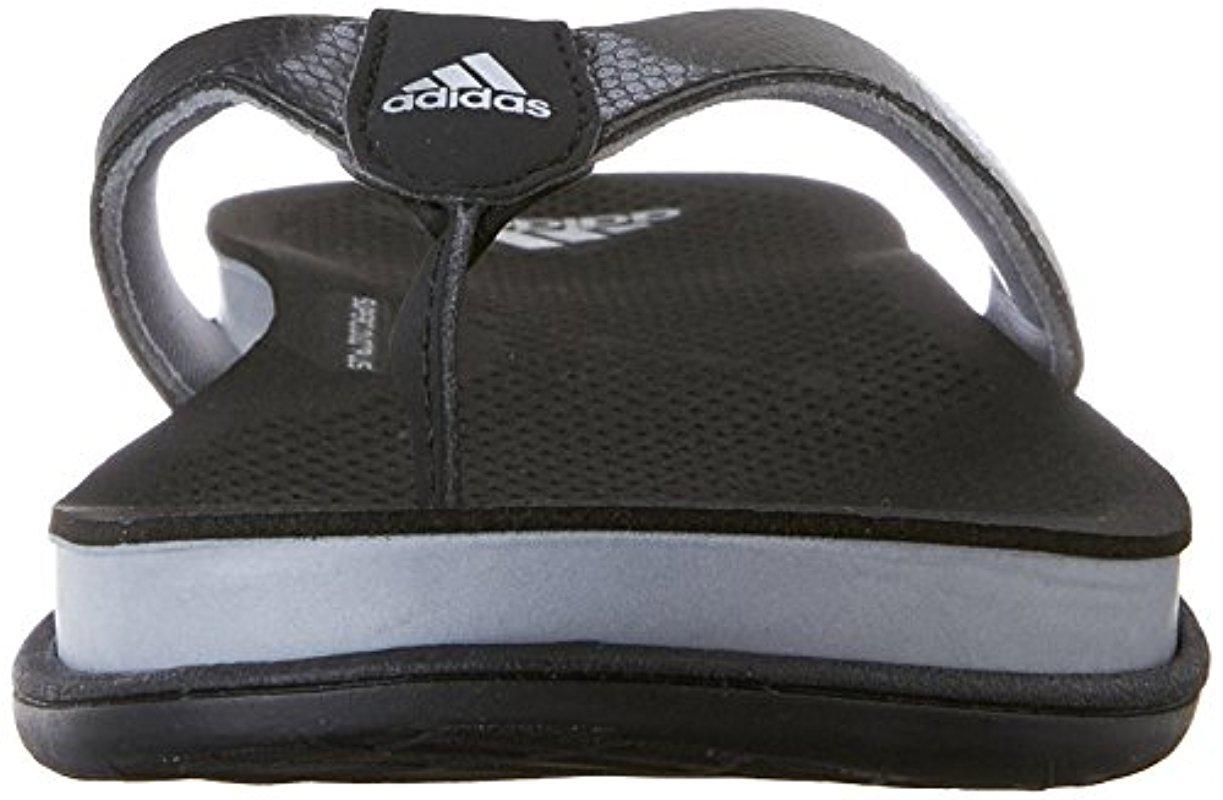 adidas Supercloud Plus Thong Athletic Slide Sandals in Black | Lyst