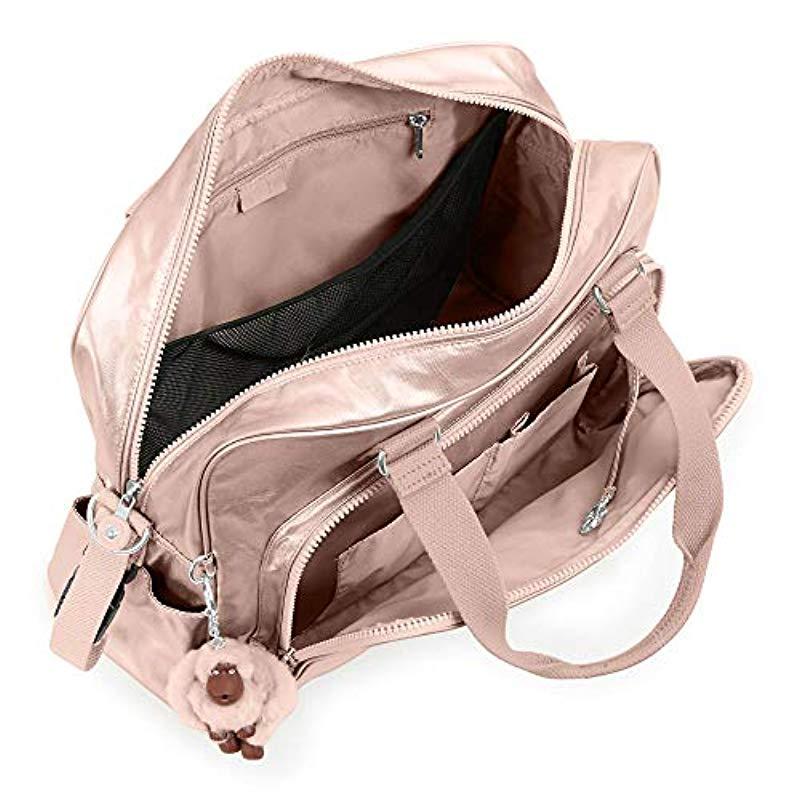 Kipling Synthetic Alanna Babybag Diaper Bag in Rose Gold Metallic (Pink) -  Lyst
