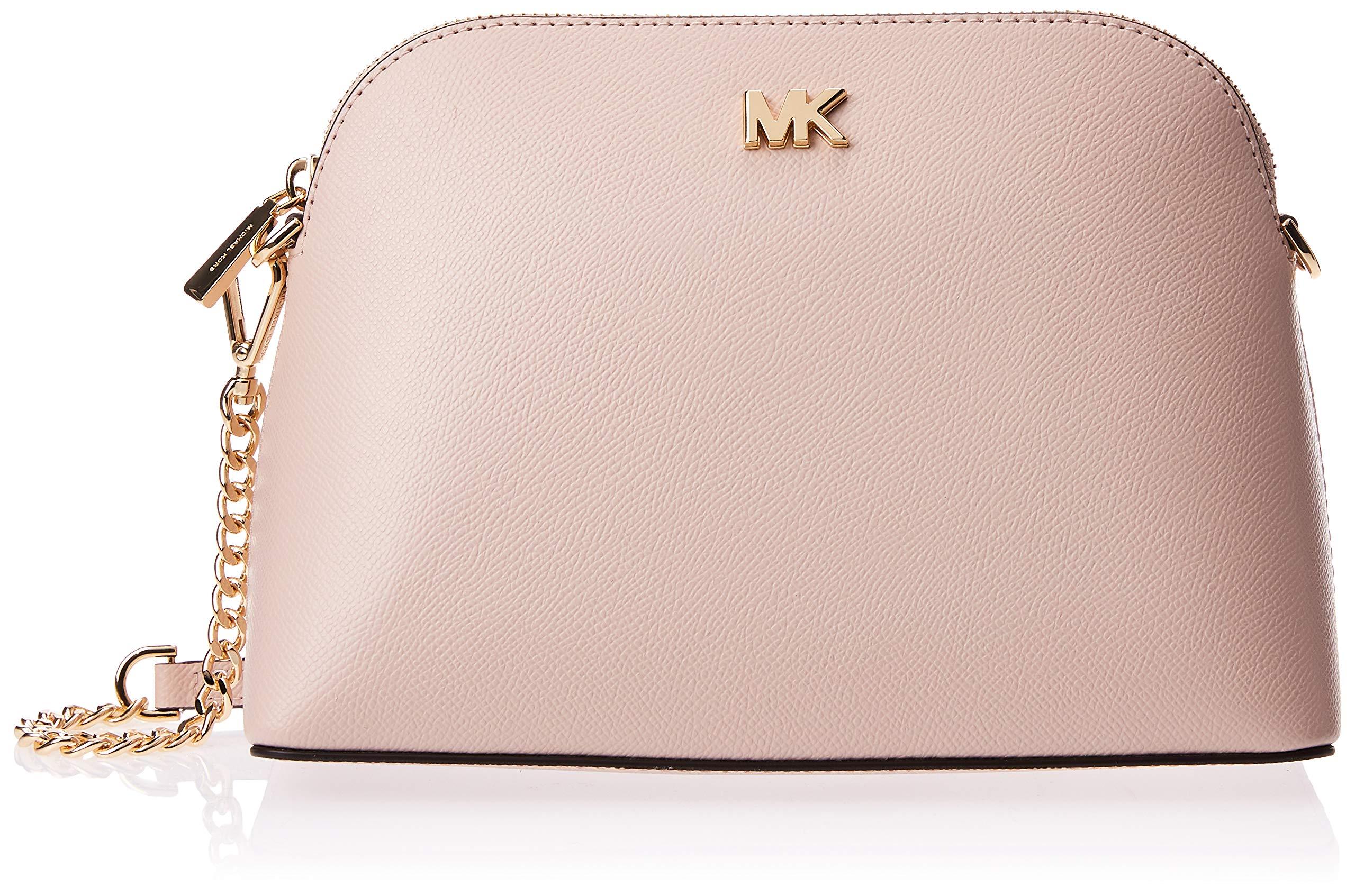 large crossgrain leather dome crossbody bag