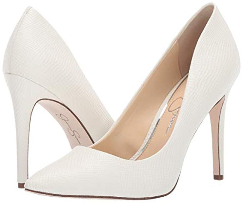 Jessica Simpson White Snakeskin Heels Online Sale, UP TO 68% OFF