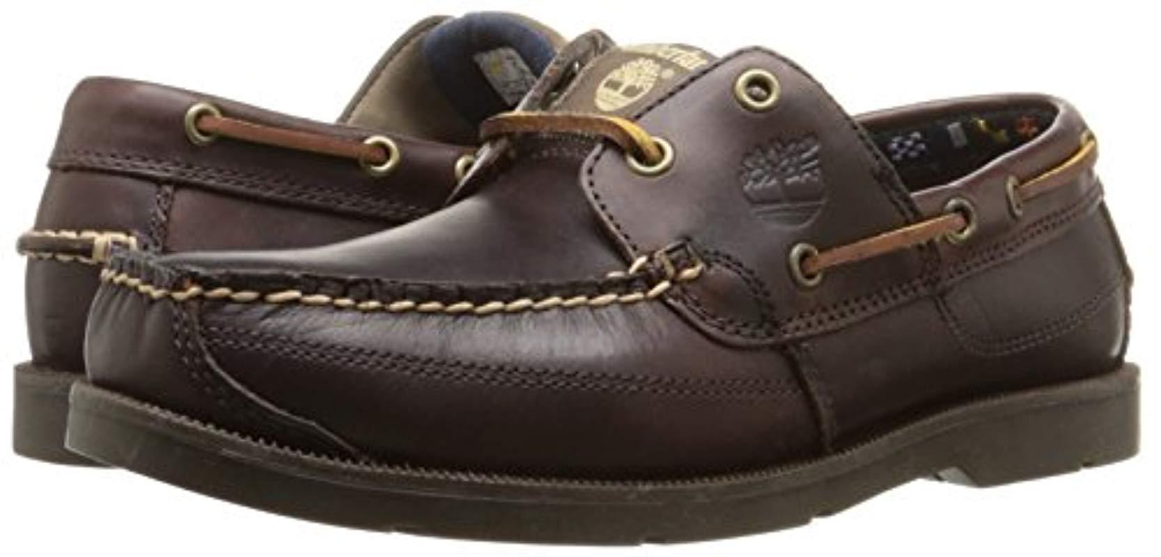Timberland Leder Ek Kia Wah Bay Ftm Ek Kia Wah Bay Hs Boat Herren Bootsschuhe In Braun Fur Herren Lyst