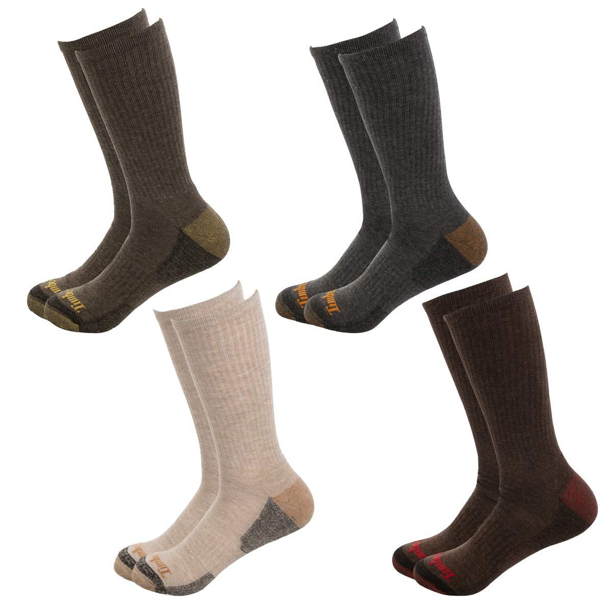Timberland 4-pack Comfort Crew Socks in Brown for Men - Save 4% - Lyst