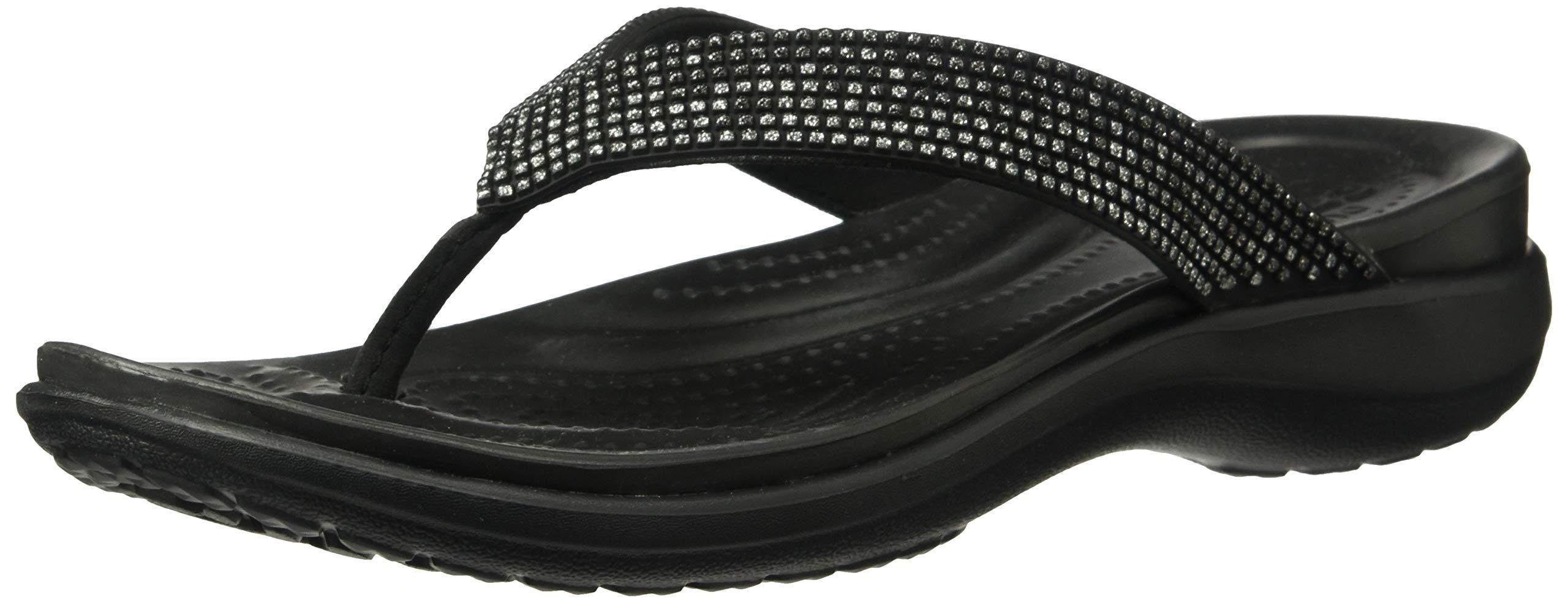 white diamante flip flops