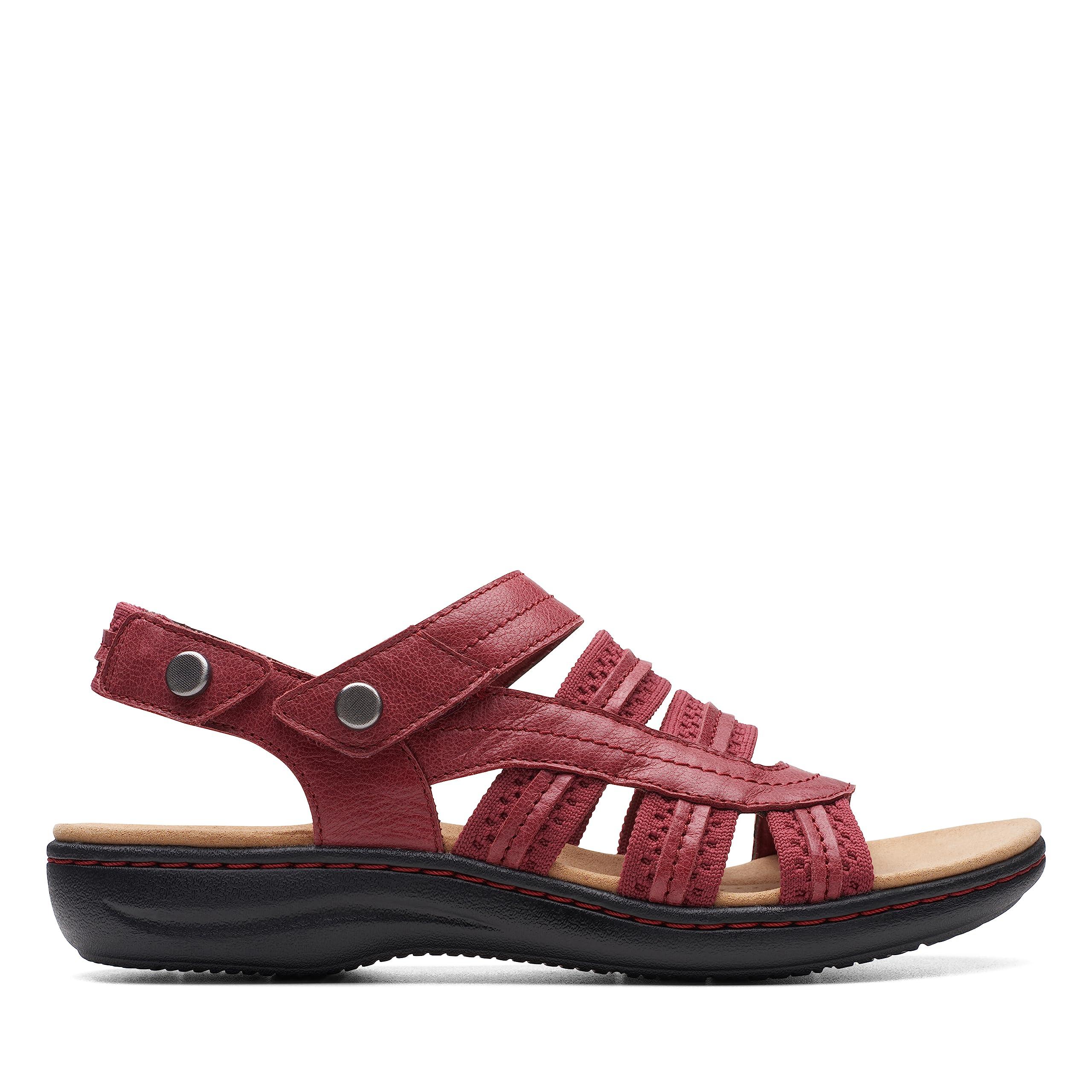 Clarks red deals sandals amazon