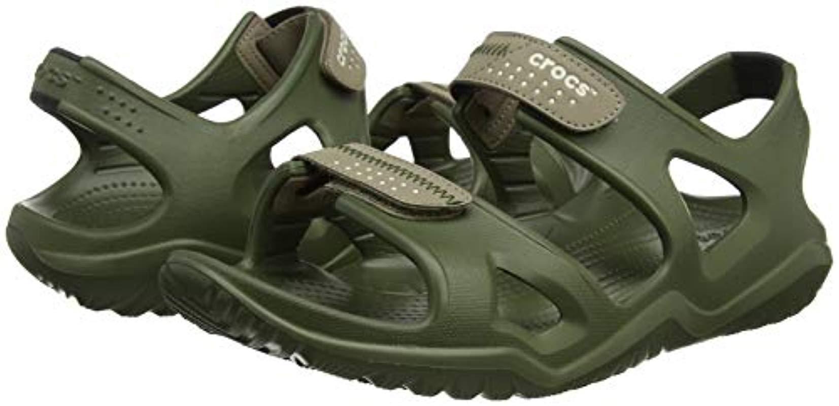 Crocs™ Swiftwater River Sandal in Army Green/Khaki (Green) for Men | Lyst