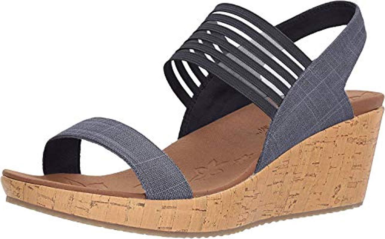 Skechers cali sci-fi wedge sandal cheap