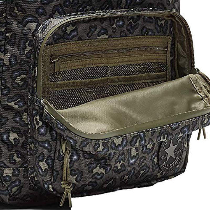 converse star print backpack