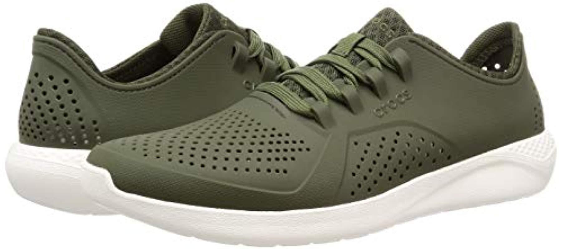 crocs literide pacer army green