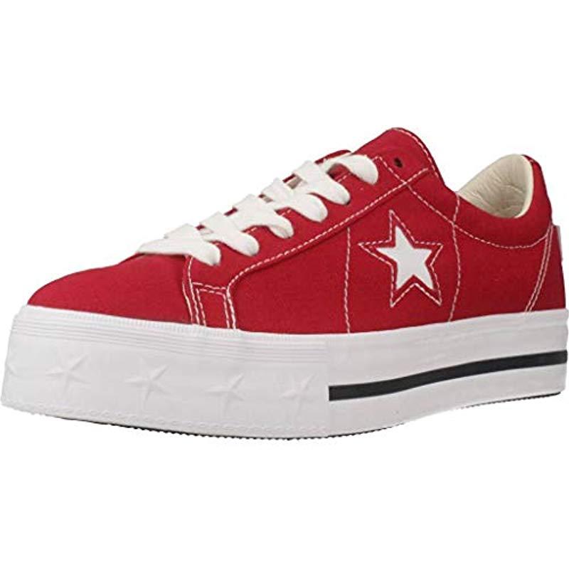 converse platform red