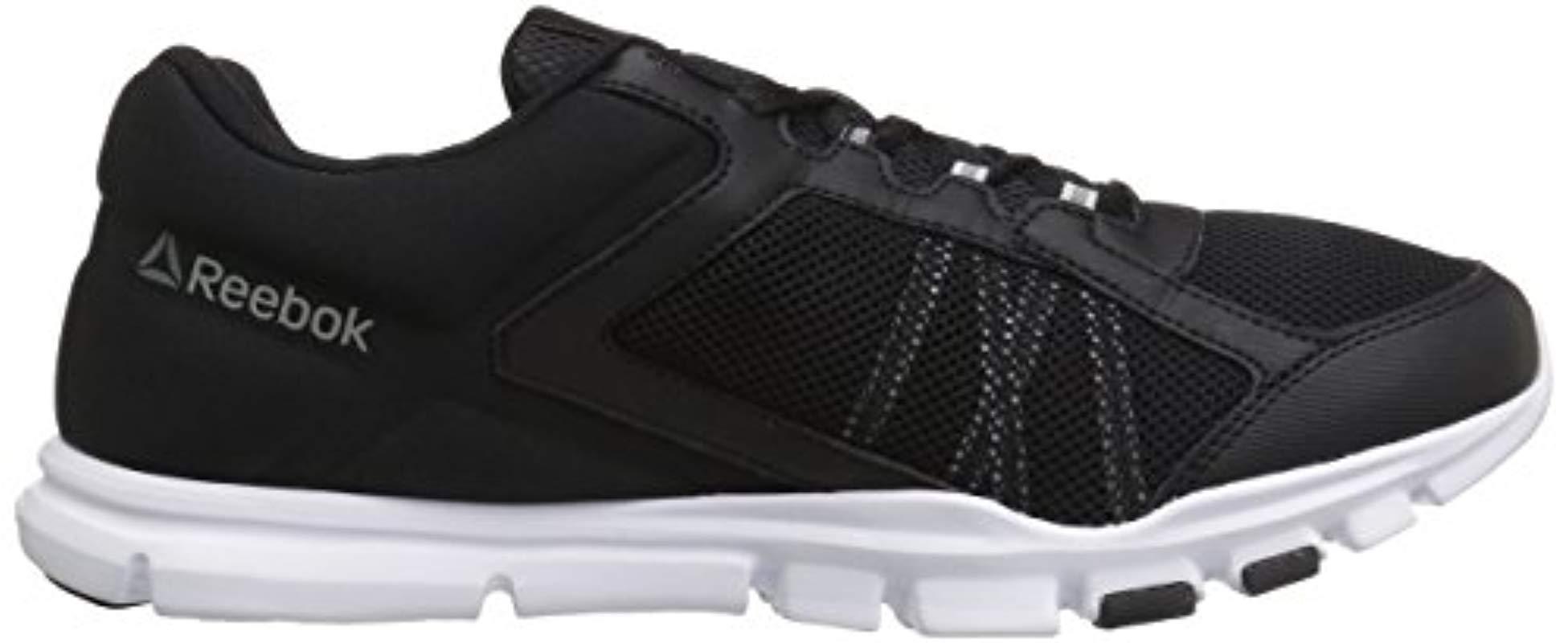 reebok men's yourflex navy/orange cross-training shoe