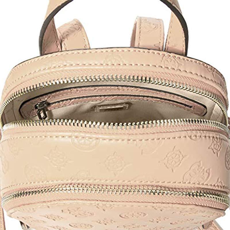 Guess Damen Skye Backpack Rucksack, Schwarz, cm Lyst DE