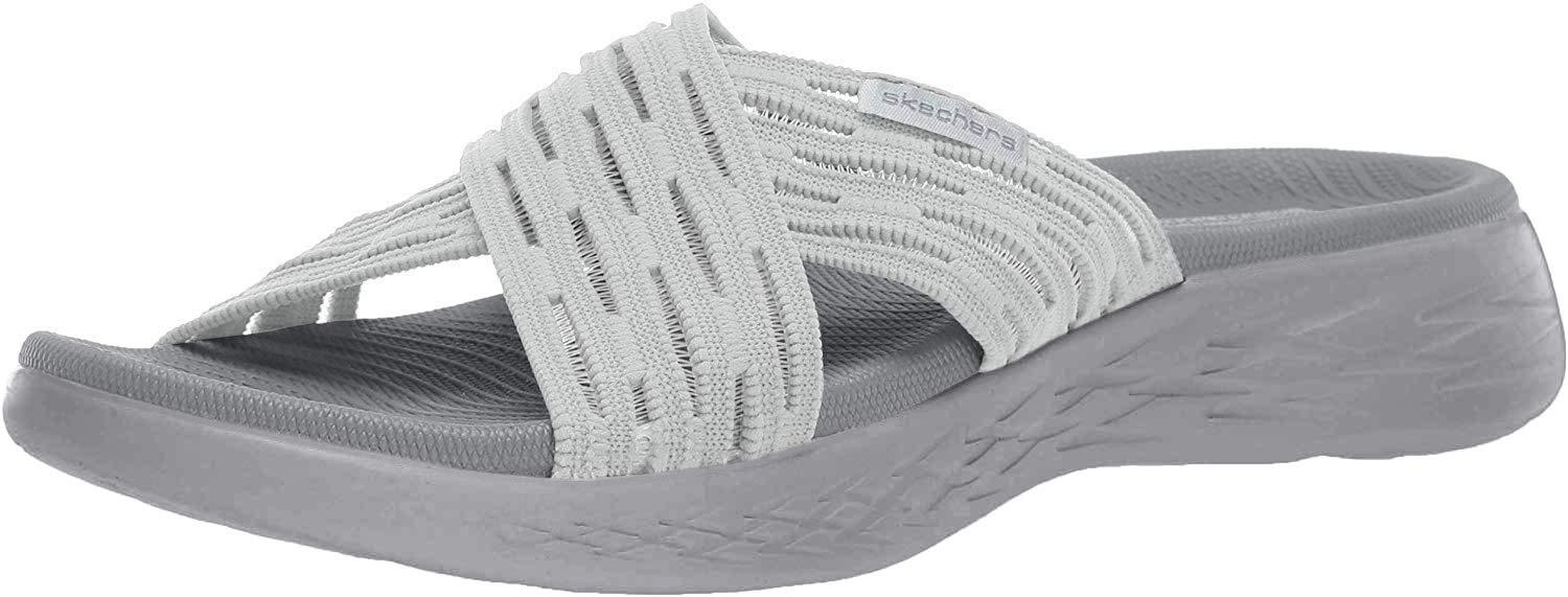 Skechers Go Run 600-sunrise Slide Sandal in Grey (Gray) - Save 45% | Lyst