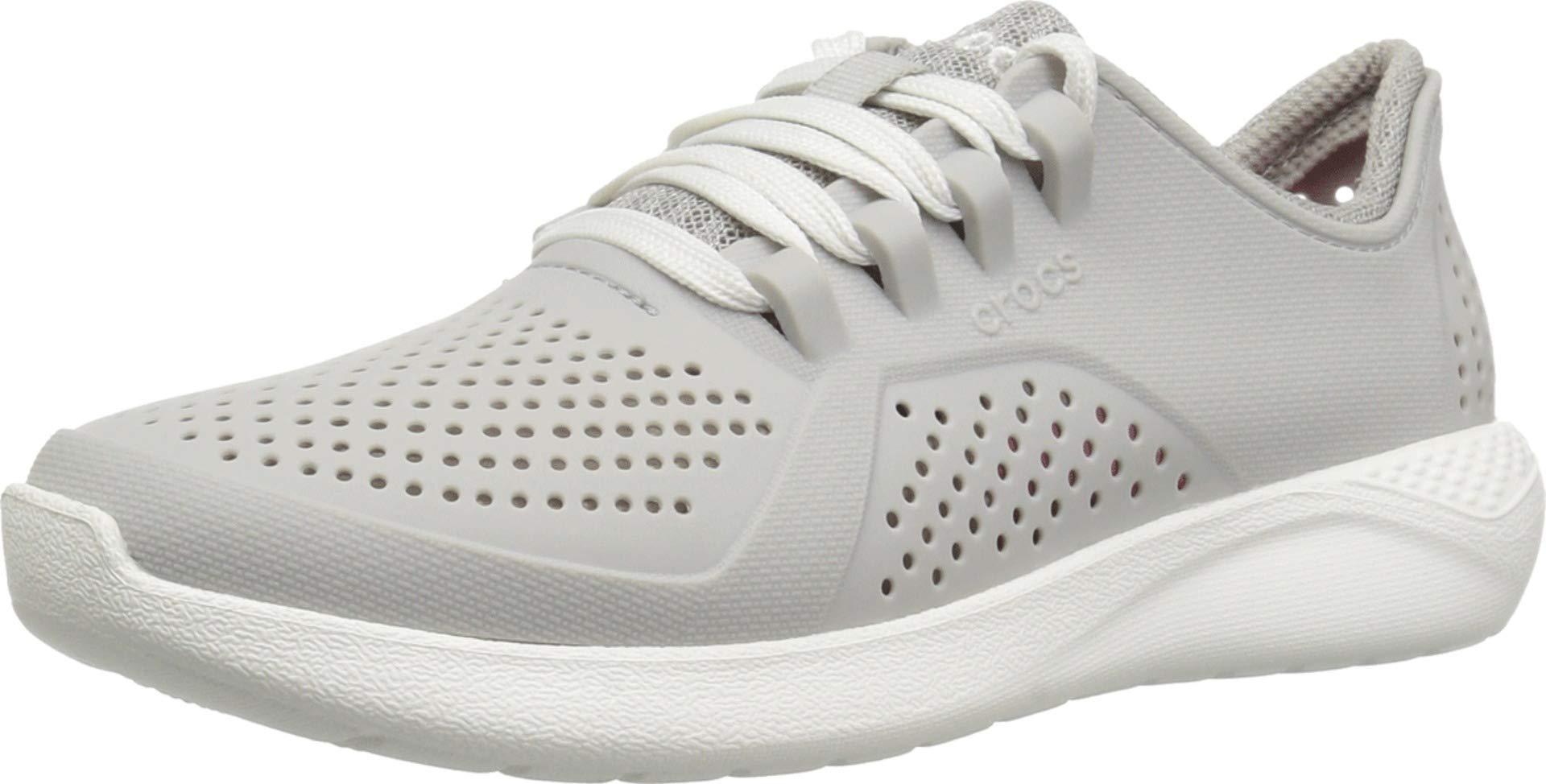 Crocs™ Womens Literide Pacer Sneaker in Pearl White (White