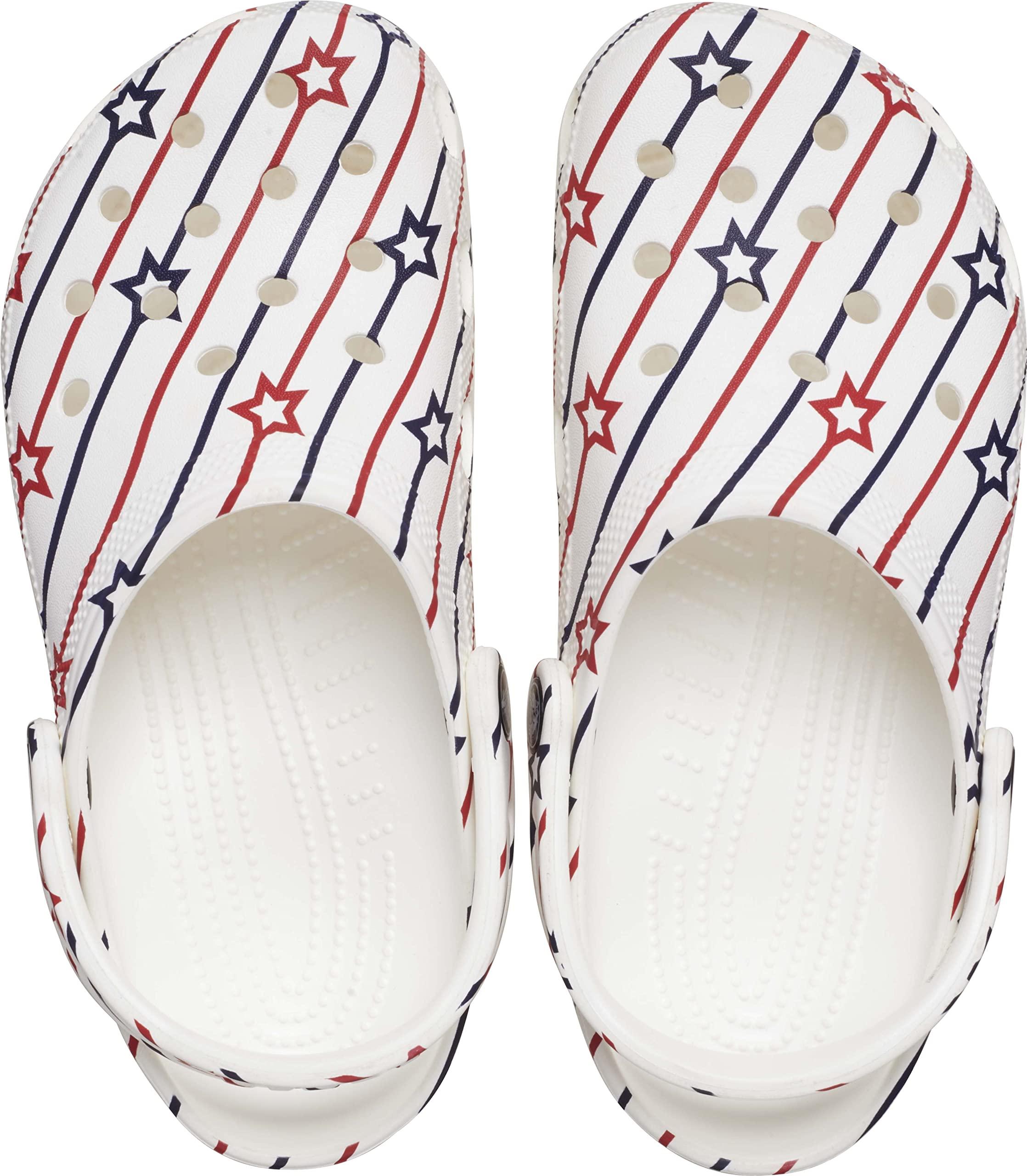 Crocs™ Classic United States American Flag Clogs in Natural | Lyst
