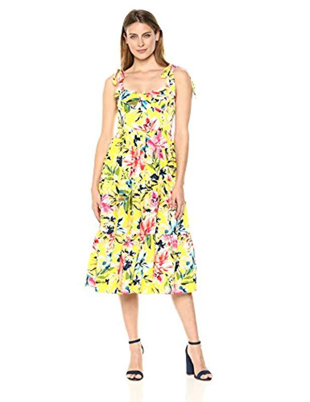 eliza j yellow floral dress