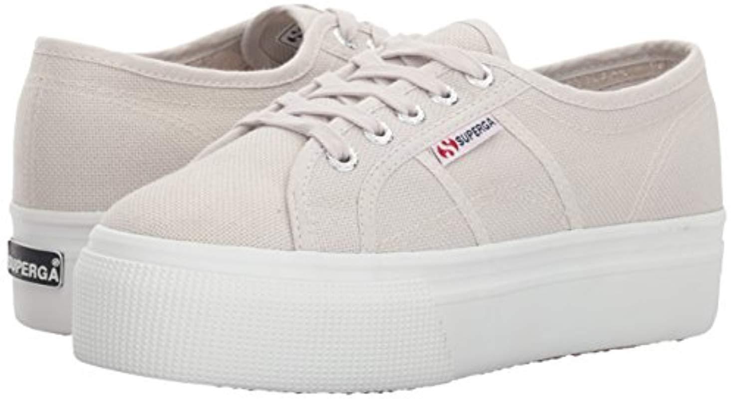 superga grey seashell platform