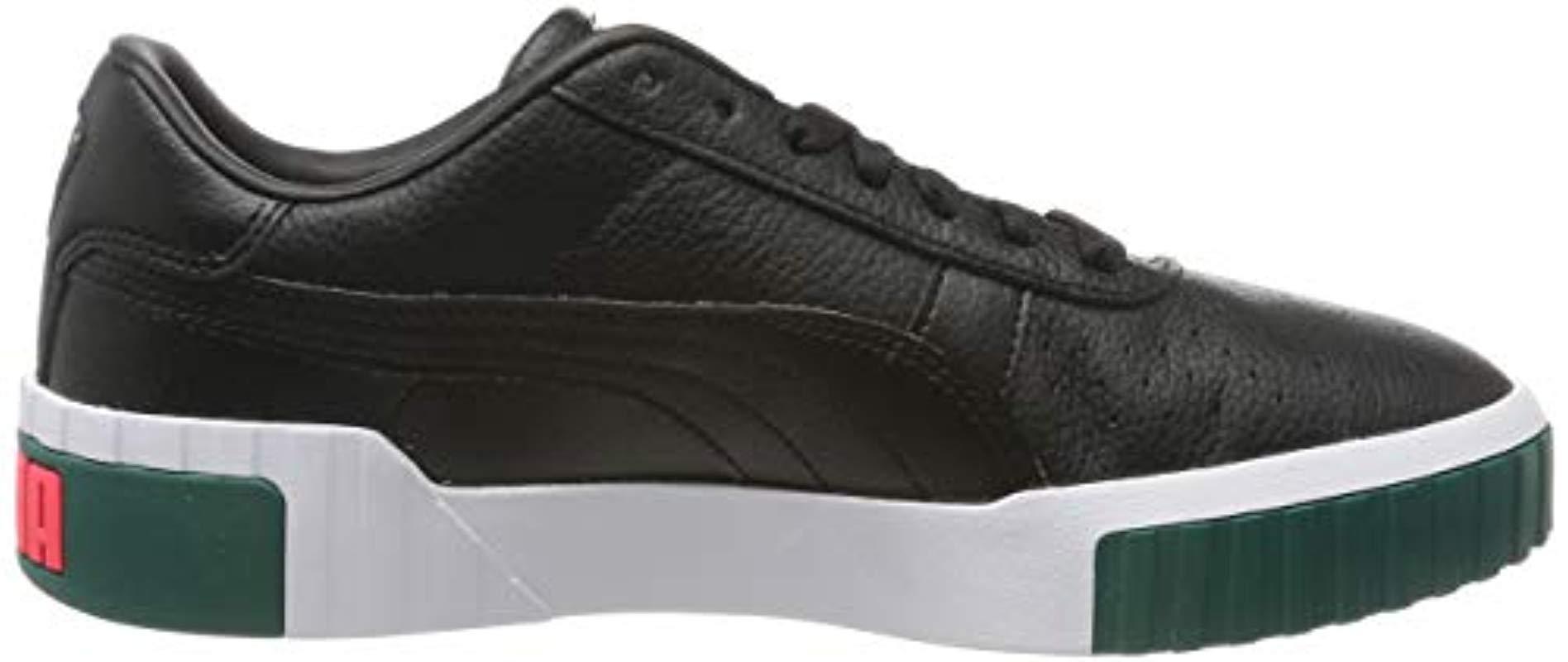 puma cali black teal green