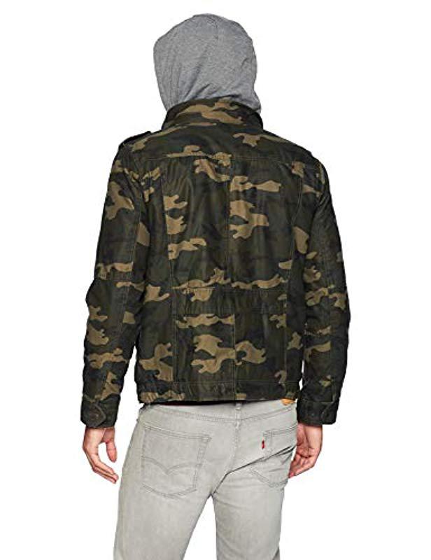 levi's four pocket hooded jacket